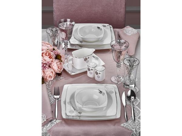 Taç İhtişamlı Osmanlı Topkapı 85 Parça Yemek Takımı | 12 Kişilik | TAC-2000