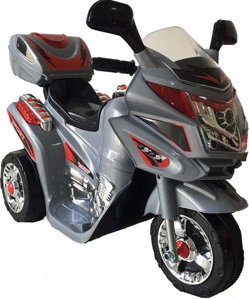 Elektrikli Çocuk Motoru 6V Gümüş