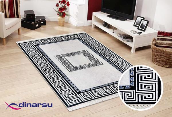 Dinarsu Yıkanabilen Halı | Sunshine Versidge | Siyah 