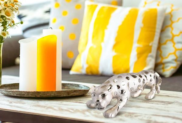 Almina Dekor Leopar Biblosu Altın