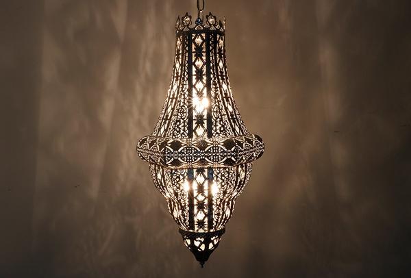 Dekonaz LED Tavan Aydınlatması Sarkıt Avize | 124cm | Gümüş