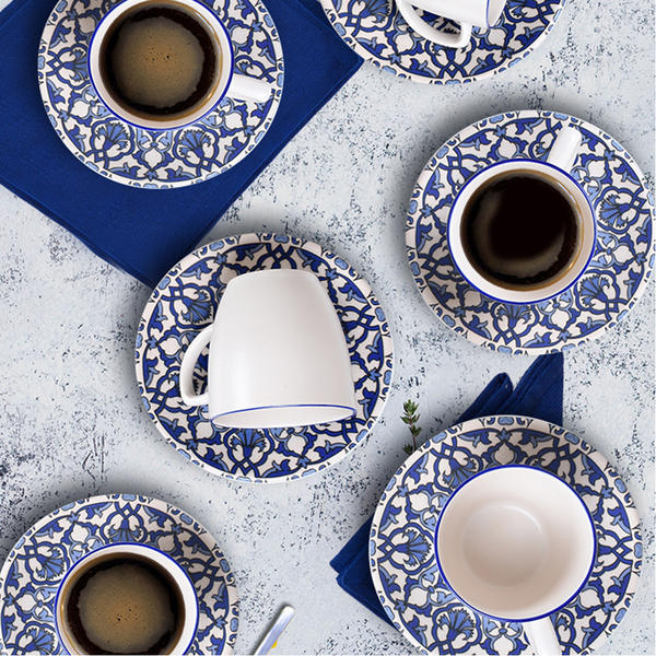 Ottoman Coffee Set 12 Pieces for 6 Person-17667 | Keramika