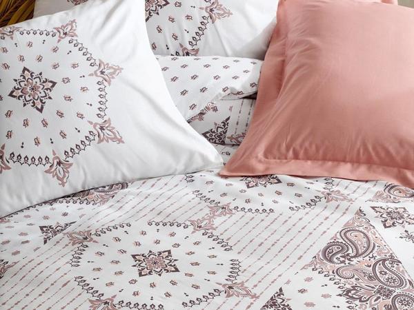 طقم غطاء لحاف مزدوج من كوتون بوكس بوهيميان ريفا بني