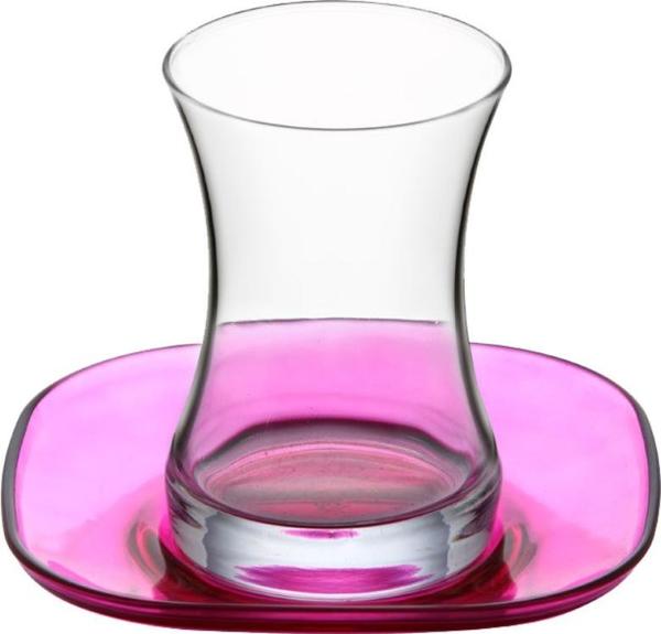 Lav Rüya 6'lı 12 Parça Çay Seti - Pembe | Rya-0001