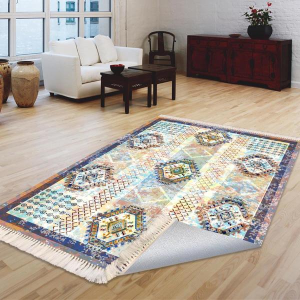 Milano Yıkanabilir Dekoratif Halı Kaymaz Taban | 8mm | Multi | MLN-HK050-1