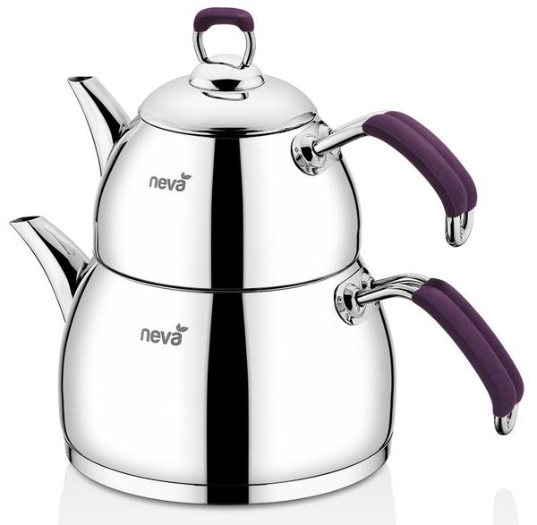 Neva Begonya Çaydanlık 3.2 L Paslanmaz Çelik | İndüksiyon | Mor | N2509