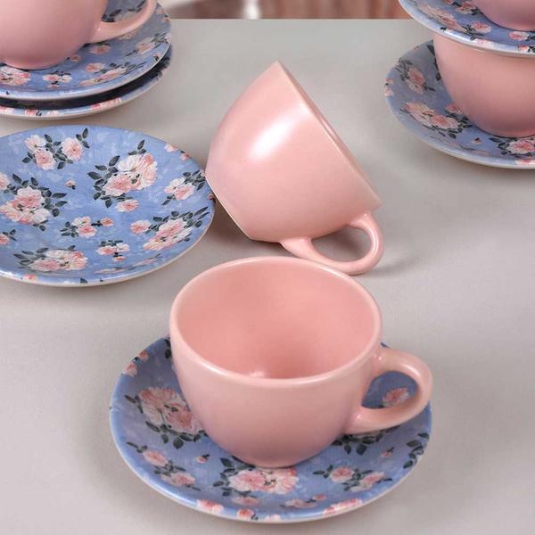 Rosa Bonica Tea Set 12 Pieces for 6 Persons - 18238 | Keramika