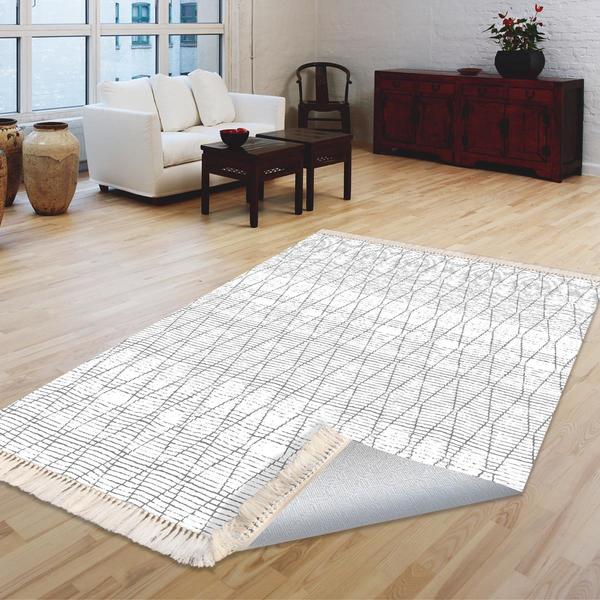 Milano Yıkanabilir Dekoratif Halı Kaymaz Taban | 8mm | MLN-DOT-HT725