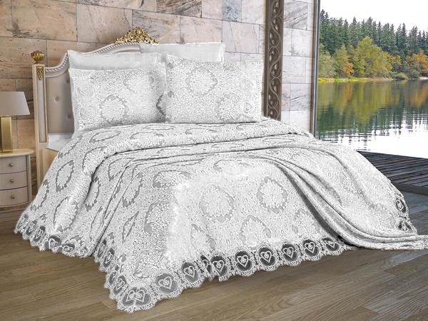 Zemra Çift Kişilik Pike Takımı Krem