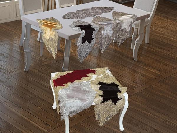 Französischer geschnürter Verna Velvet Runner - 8 Farben