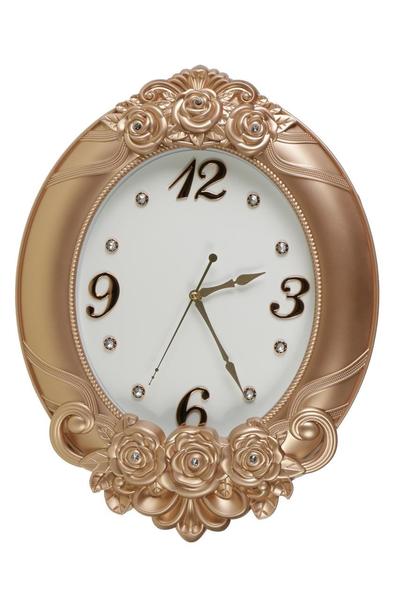 Almina Gül Desenli Oval Duvar Saati