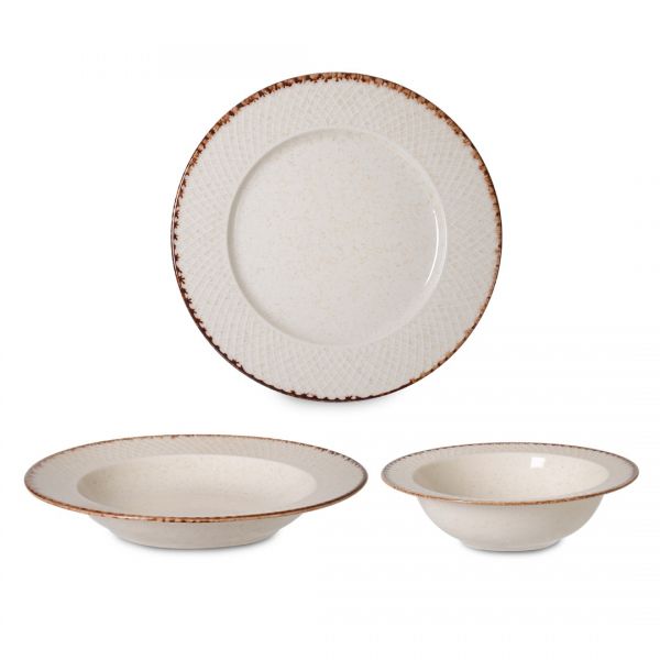 OSLO 12PRC DINNER SET BEJ GM | IPEK-IPF603