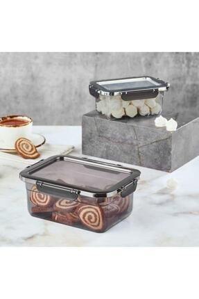 Vip Ahmet Smoked Luxury Locked Storage Box 1 lt + 2.20 lt | VIPAHMET-VP-313