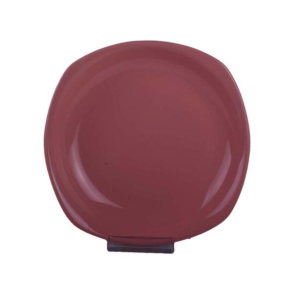 Pembe Tabak Köşem Yemek 6 Adet 22 CM | Keramika