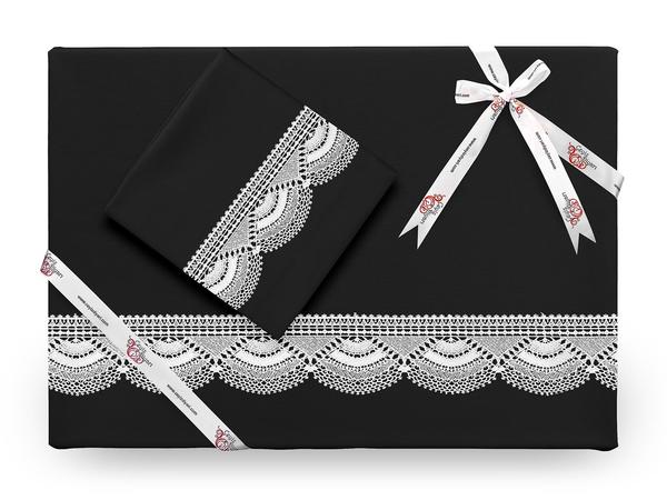 Ensemble de housse de couette en dentelle à l'aiguille Kula Noir