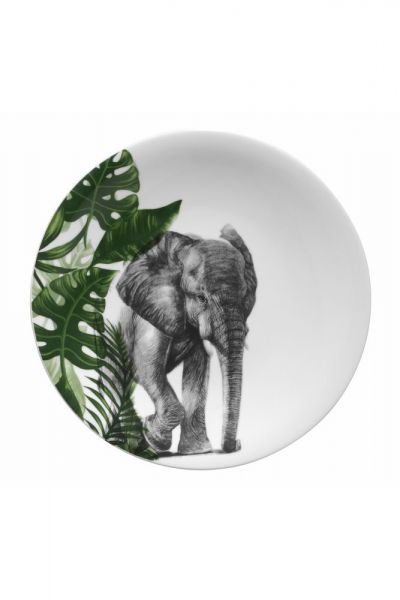 Kütahya Porselen Doğadakiler 27 cm Servis Tabağı Fil