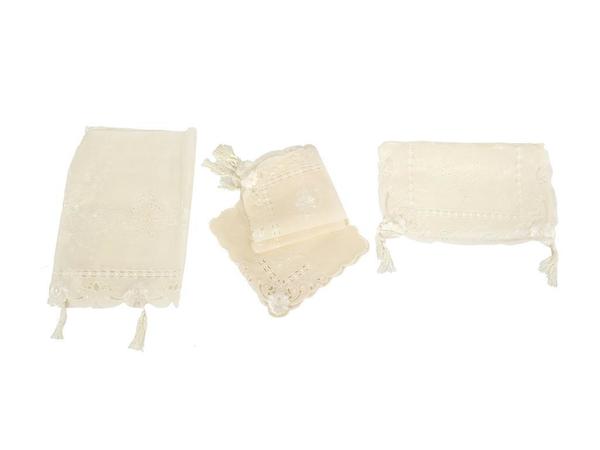 Gelin Kız 16 Parça Salon Takımı Krem