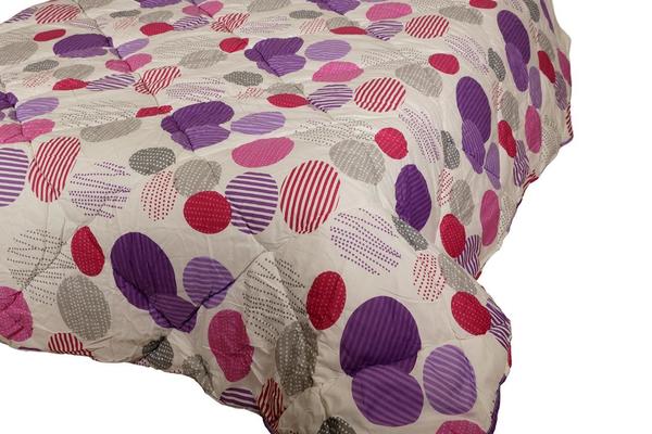 Ekvator Sivri Eğlence Lüks Çift Kişilik Yorgan | Beyaz | ED-7024