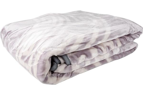 Bayimpex | Yün battaniye | Beyaz-Gri | Polyester | Çift Kişilik | By-blanket-01