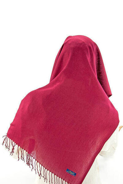 Cotton Pashmina Shawl - Red
