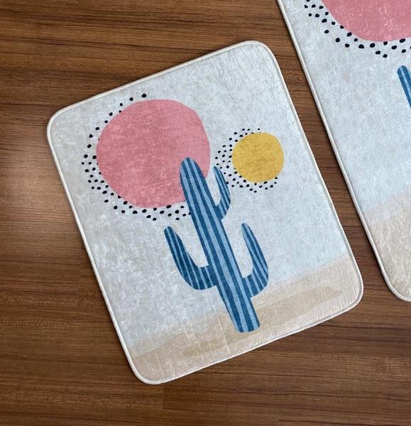 Bayev 40x60 Tasarım Motto Serisi Banyo Paspası - Motto Çöl Kaktüsü 2190