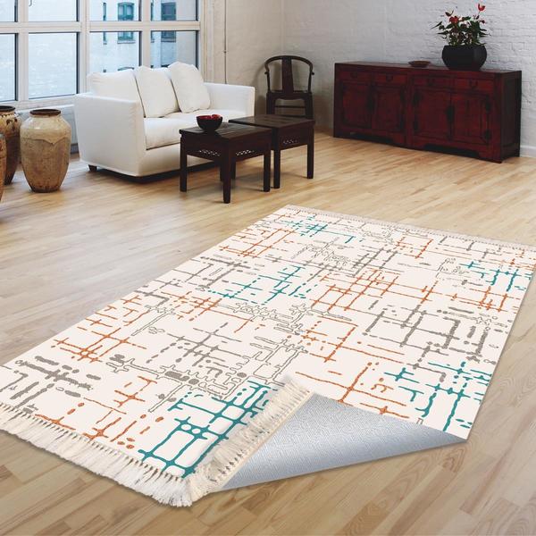 Milano Yıkanabilir Dekoratif Halı Kaymaz Taban | 8mm | MLN-DOT-HT107