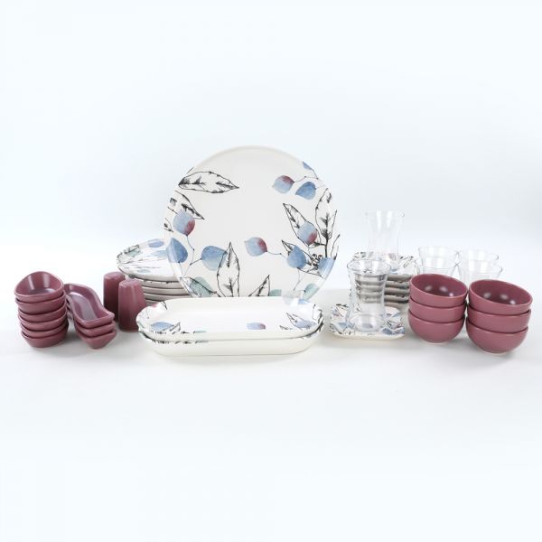 Leaf Breakfast Set 37 Pieces for 6 Persons | ceramics