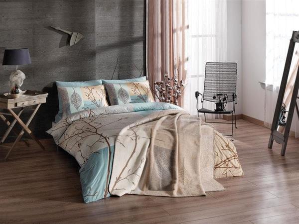 Taç Çift Kişilik Battaniye Laurel Kahverengi