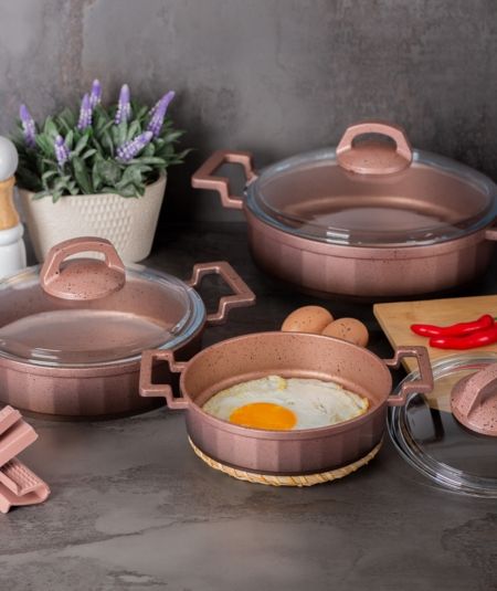 Acar Küche | Cast Prestige Rose Casting Sahan Set 3-tlg.