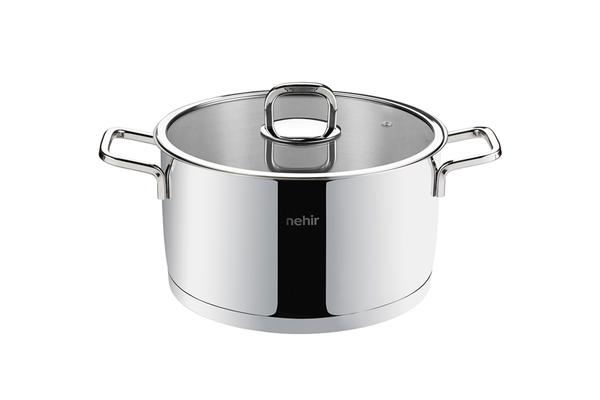 Pot en acier de 20 cm de profondeur Silver Trend