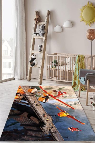 Birkilim Yıkanabilir Dekoratif Halı İpeksi Kaymaz Taban | MLN-IP-HP-700