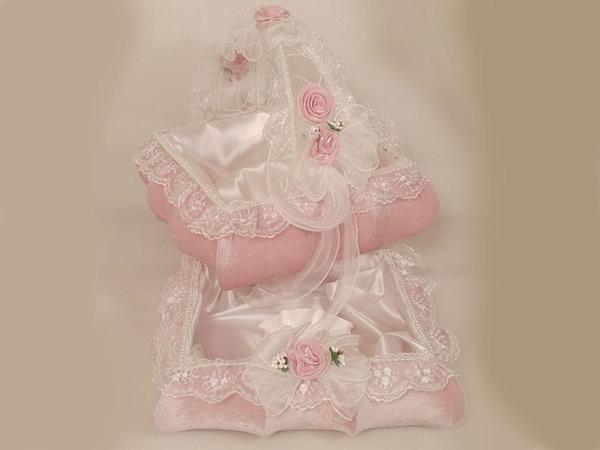 Kare Lüx Çiçek Kına Sepeti Pembe