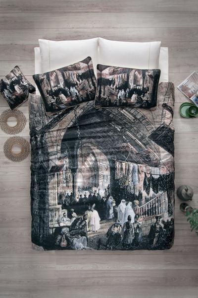 Cotton Box Saten Art Çift Kişilik Nevresim Takımı Kapalı Çarşı | Cotton Box