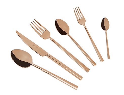 004-01-36-teiliges Bronze-Titan-Dublin-Edelstahlbesteck