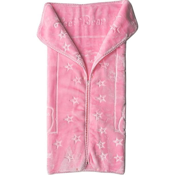 Almina | Fermuarlı Çocuk Battaniyesi | Pembe| Al-1043-rosa