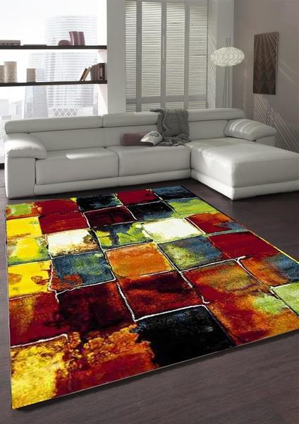 Merinos Belis Kaldırım Taşı Desenli Halı | Renkli | 20739-110-Multi