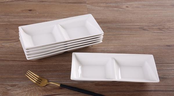 Bayev-Glory 22 Cm 6`lı Porselen Bölmeli Sunum Tabağı 800253