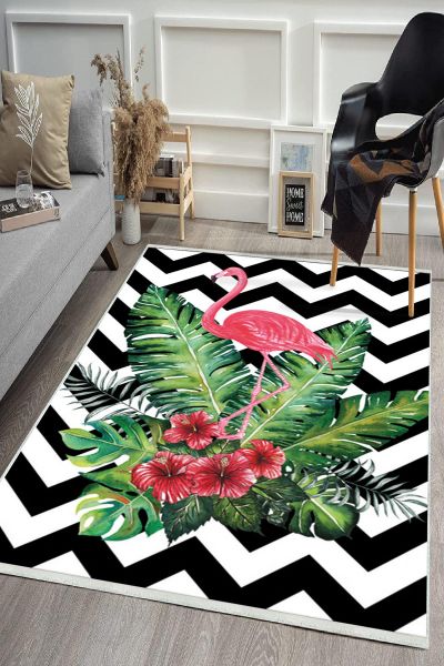 Birkilim Yıkanabilir Dekoratif Halı İpeksi Kaymaz Taban | MLN-IP-HS-529