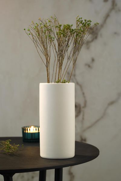 Kütahya Porselen Modern 15 Cm Vazo Mat Krem