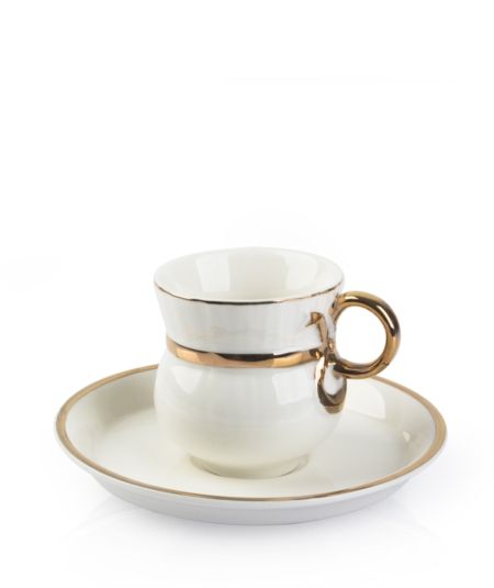 Acar | Ensemble de 6 tasses à café en porcelaine