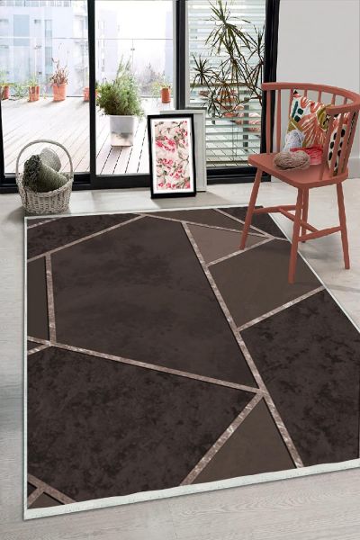 Birkilim Yıkanabilir Dekoratif Halı İpeksi Kaymaz Taban | MLN-IP-HS-319