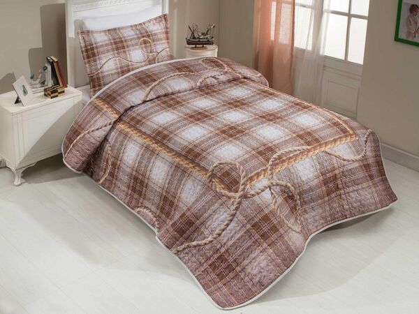 Plaid 3d Single Bed Cover