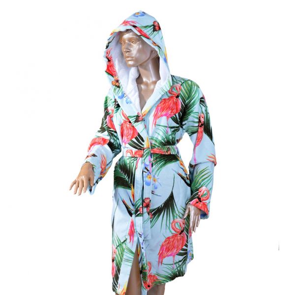 Minteks Velvet Hooded Single Bademantel Boxed-Phuket