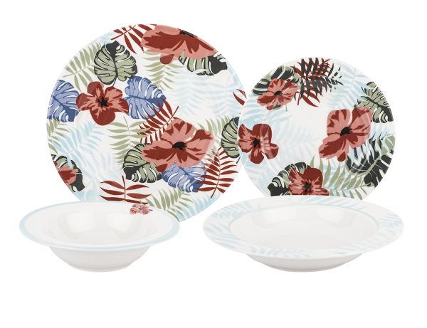 Tantitoni | 24 parça Porselen Santorını Yemek Takımı